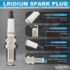 WJAUTO Iridium Spark Plugs 4 Pack, Pre-Gapped Sparkplugs OEM Replacement