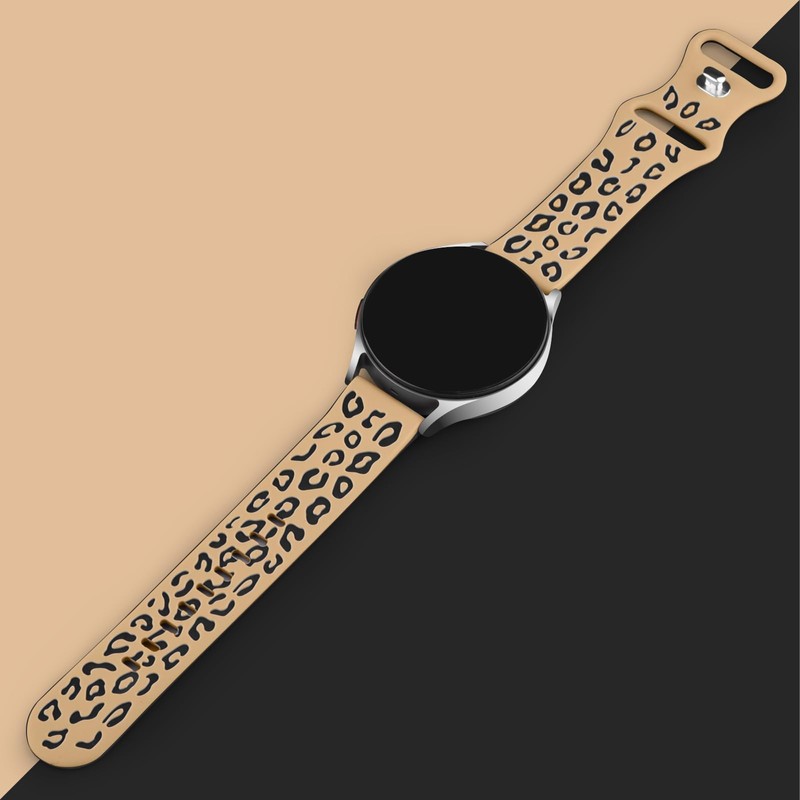 Meliya 20mm 22mm Leopard Engraved Watch Bands Quick Release Replacement
