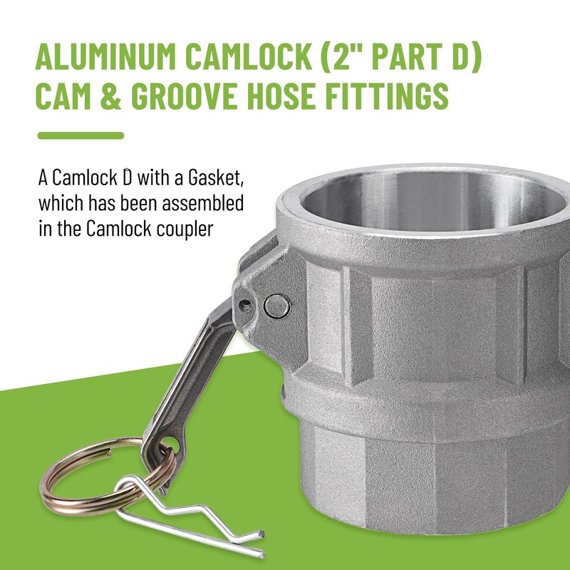 SPARKWHIZ 2 PCS Aluminum Camlock (2" part D) Cam &