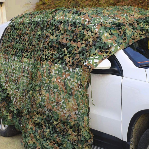 luckystoreme Woodland Camouflage netting 3x5m Desert Camo Net Garden Sunshade
