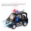 Policeman Car Toy Strong Alloy Detailed Texture Lights Sound Effect