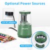 JARLINK Electric Pencil Sharpener, Heavy-Duty Helical Blade to Fast Sharpen,
