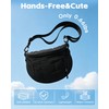 WOOMADA Puffy Crossbody Bag Bum Bag for Women, Fanny Pack
