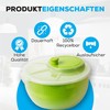 Salad Spinner with Lid, Salad Dryer, Set of 2, Diameter