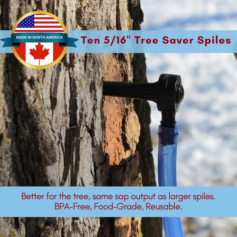 MAPLE TAPPER Maple Syrup Tree Tapping Kit – (10) Spiles