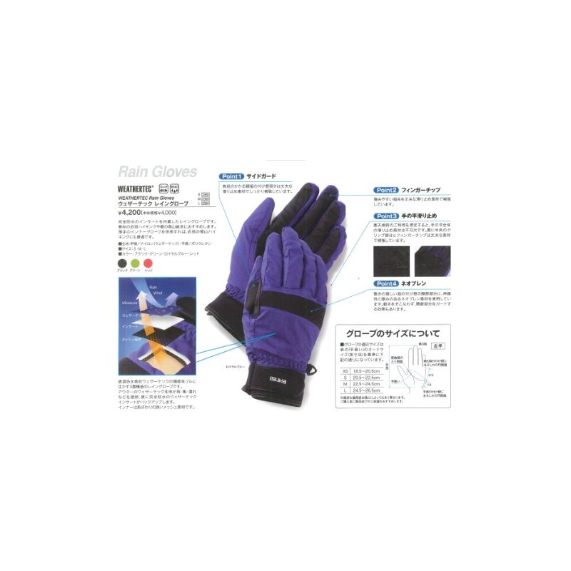 ISUKA Weathertech Rain Gloves Royal Blue S 239212