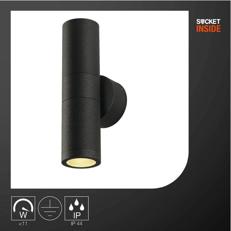 SLV 228775 ASTINA OUT ESL, anthrazit, 2xGU10, max, 2x11W, IP44,