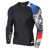 LAFROI Men's Long Sleeve UPF 50+ Baselayer Skins Performance Fit