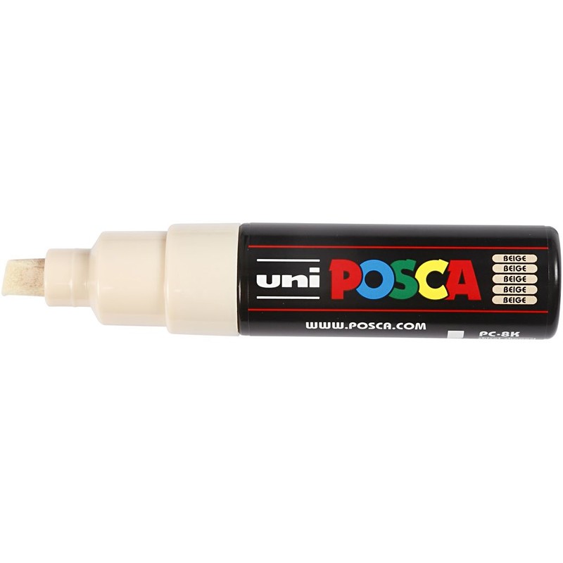 uni-ball Posca PC-8K Broad Chisel Tip Marker - Beige