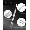 MSY BIGSUNNY 10 Inch Kitchen Food Tweezers Fine Stainless Steel