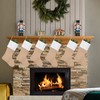 Kunyida 18" Burlap Christmas Stockings Bulk Plain Xmas Neutral Stockings