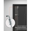 Quality Life Spring Loaded Gate Latch Pin Barrel Bolt 6in