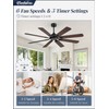 Fanbulous 62 Inch Ceiling Fans No Light with Remote, Modern