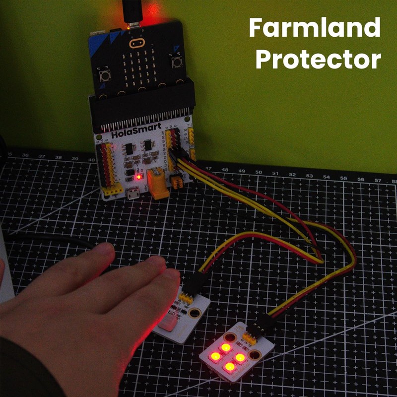 HolaSmart Micro:bit Smart Farm Learning Kit with 16 Progressive STEM