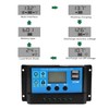Solar Charge Controller, 60A/50A/40A/30A/20A/10A 12V 24V Car Solar Charge Controller