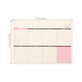 Operitacx Writing Notebook Weekly To Do List Schedule Book Tiable Planner Notepad Agenda Diary Daily Personal Organizer A4 Student Planner
