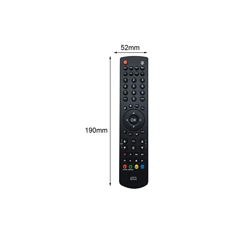 Vsnetwork Replacement Remote Control for Sharp Toshiba Polaroid Bush RC1910