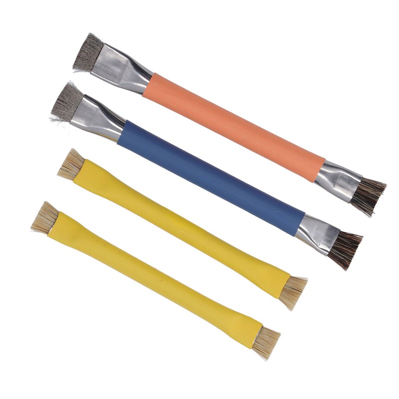 4PCS Keyboard Cleaning Brush Anti Static ABS Handle Stainless Steel