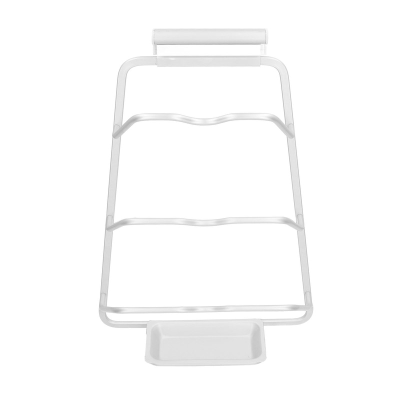 Pot Lid Organizer 30kg Load 3 Lid Capacity S Shaped