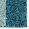 Blue Microfibre Soft Tufted Shades Design Bath Mat Rug Non-Slip