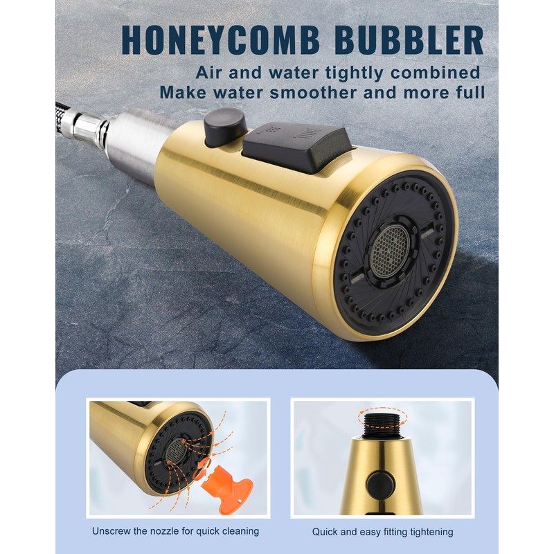Pull Down Spray Head Replacement - for Kitchen Faucet Sprayer