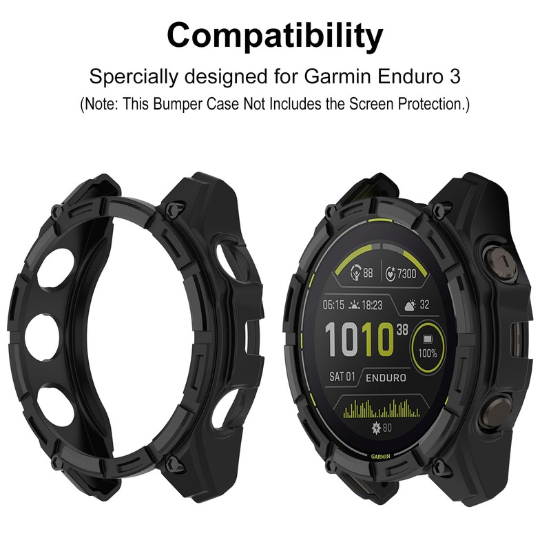 SumRioo Protective Case Cover Compatible with Garmin Enduro 3, TPU