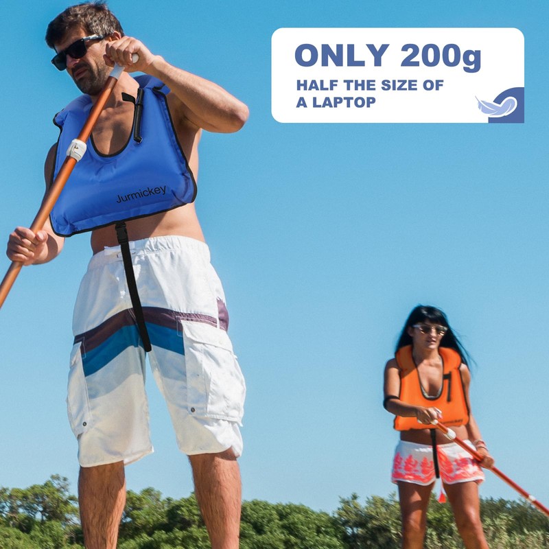 Inflatable Snorkel Vest Adults, Portable Snorkel Jacket, Buoyancy Vest for