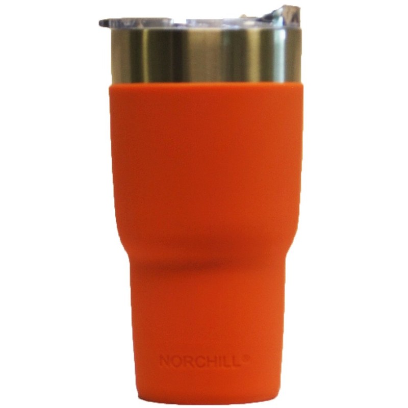 NorChill 30 oz Silicon Tumbler Sleeve, Orange
