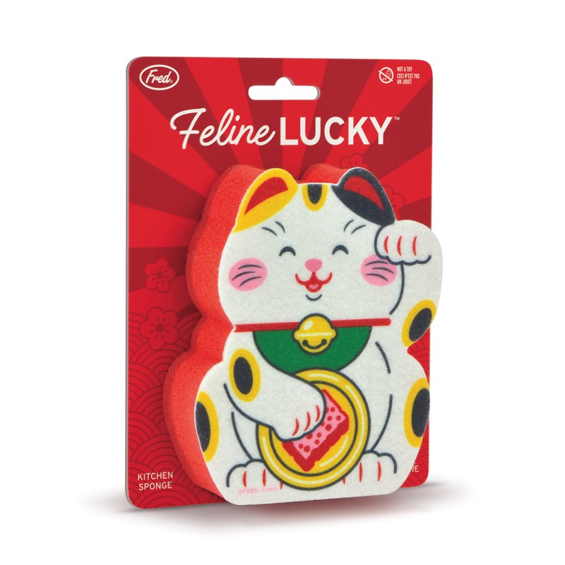 Genuine Fred, Feline Lucky, Lucky Cat Kitchen Sponge