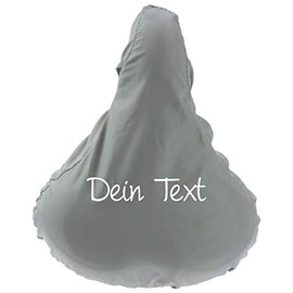 Shirtinstyle Premium Protective Cover Saddle Protector with Your Desired Text, Bicycle, Protection, Cover, Cover, Grey