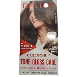 Revlon PACK OF 3 Revlon Color silk Scalp And Hair Serum Up To 28 Washes 6 LIGHT BROWN
