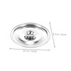 SHOWERORO 6pcs Stainless Steel Pan Lids Pot Covers Heat Resistant