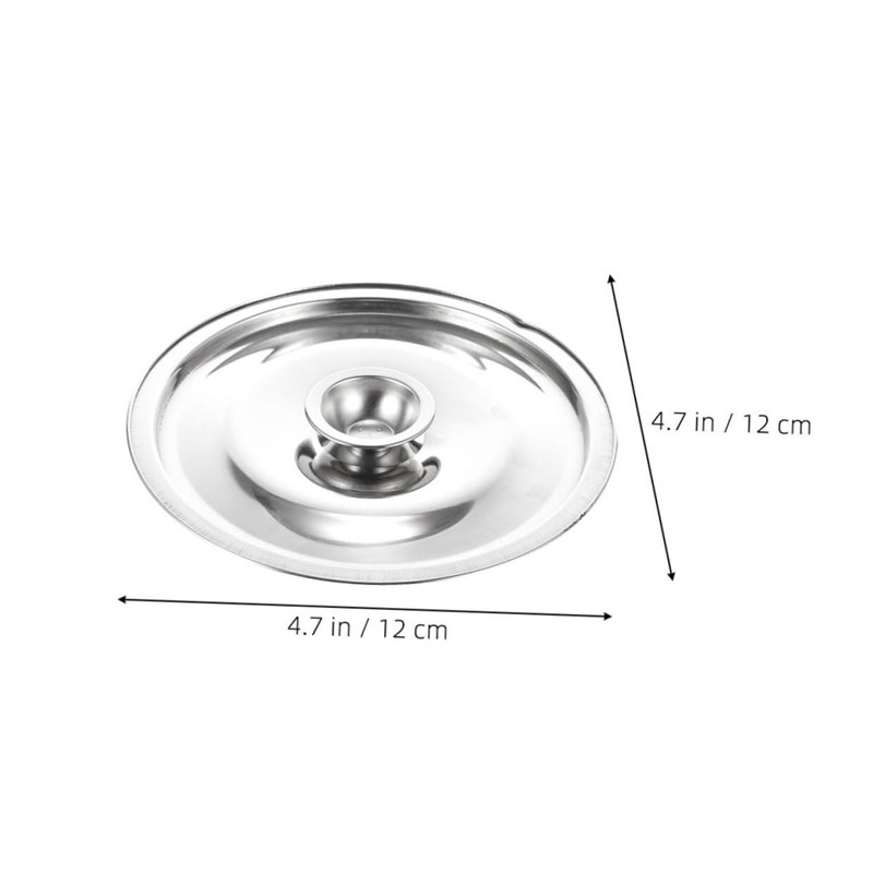 SHOWERORO 6pcs Stainless Steel Pan Lids Pot Covers Heat Resistant