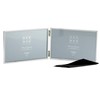 Sixtrees Cambridge 2-400-64HD Silver Plated Folding Photo Frame for two