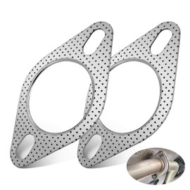 Exhaust Gasket, Flange Seal, 2.5 Inch Exhaust Flange Seal, Exhaust Gasket, 2 Pieces, Exhaust Seals, Manifold Gasket, Exhaust Seals, 2.5 Inch Inner Diameter, Exhaust Repair Kit 63-64 mm