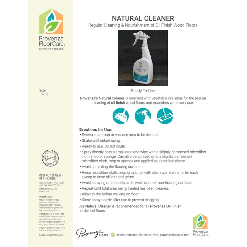 PROVENZA UNIVERSAL MAINTENANCE OIL Refresher for Oil Finish Wood Floors