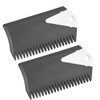 2pcs/Set Wax Comb for Surfboard, PVC Surfboard Comb and Scraper