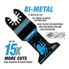 Bi-Metal Wood and Metal Cutting Oscillating Tool Blade 5-Pack