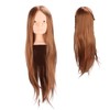 Long Hair Mannequin Head Light Brown Hairdresser Practice Training Head