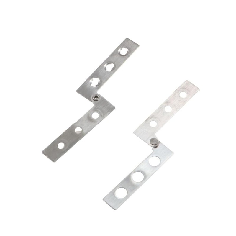 6Pcs Stainless Steel Connector Hidden Door Hinge, 360 Degree Rotatable