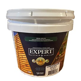 Expert Stain & Seal Semi-Solid Fence, Deck & Wood Stain & Sealer (1 Gallon, Slate Gray)