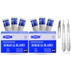 MuskalMed 200 Piece Scalpel Sterile Blades #10 with 2 Free