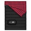 AGEMORE Cotton Flannel Double Sleeping Bag for Camping, Backpacking Or