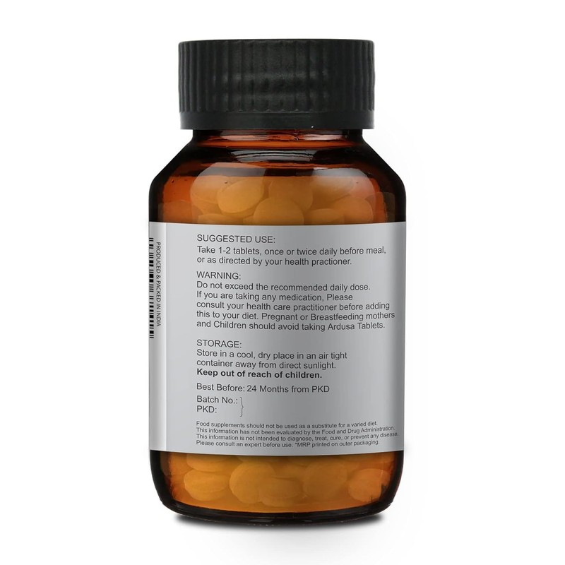  Ardusa Tablets Justicia adhatoda, All Natural, Pure Herbs 500mg