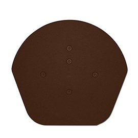 1 x Brown Klober Domed End Cap - Uni-Dry or Uni-Click - Mortar Free end Tile for Gable/Apex Roof.