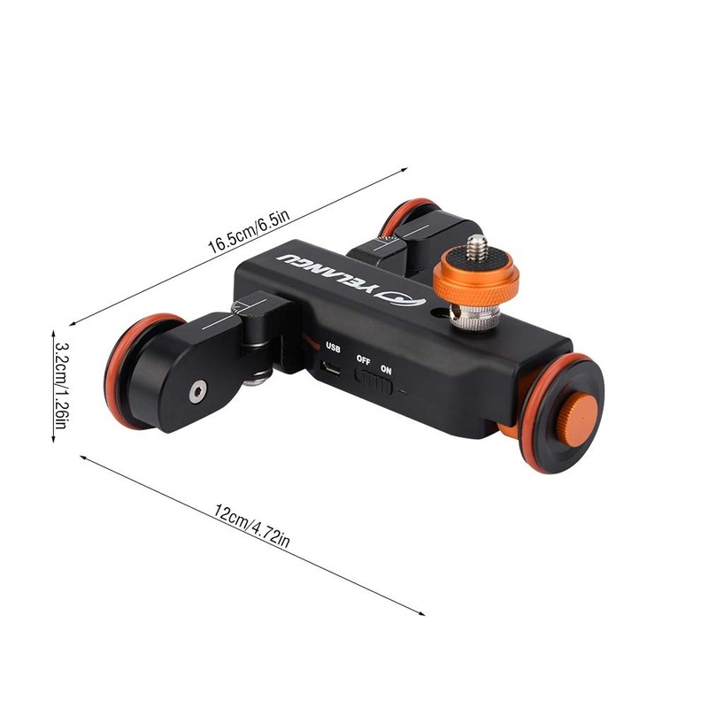 Yinhing Camera Motor Dolly,YELANGU L4X Mini Motorized Electric Track Slider