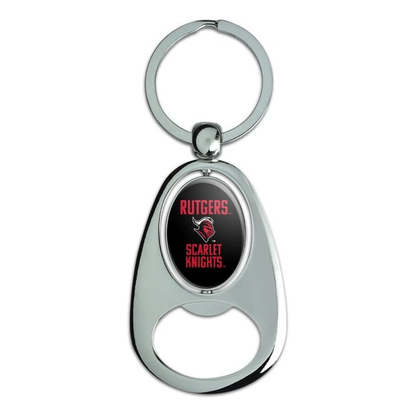 GRAPHICS & MORE Rutgers University Scarlet Knights Keychain Chrome Metal