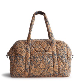 Vera Bradley Featherweight Miramar Weekender, Lotus Montage Roasted Pecan