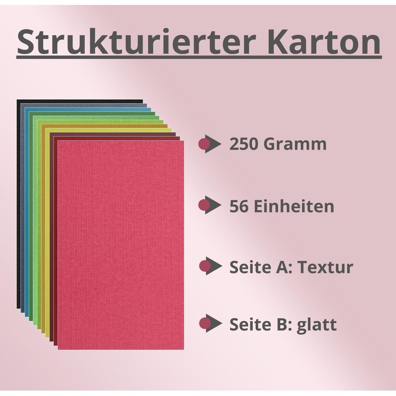 ASENME A4 Coloured Marble Card - 56 Units Textura (28