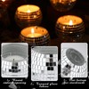 Maxcheck 24 Pcs Disco Ball Candle Holders Bulk Wedding Decoration